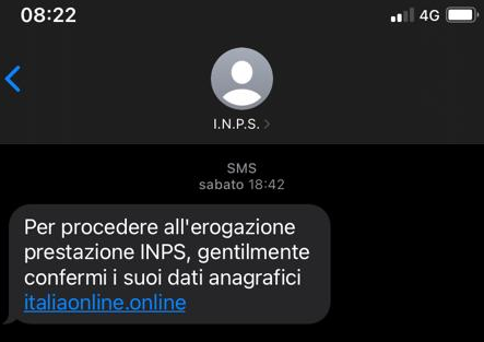 Inps sms